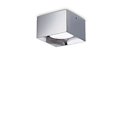 Ideal Lux Downlight carré monté en surface Chrome