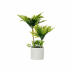 Ibergarden Plante décorative Palmier Plastique Ciment 12 x 45 x 12 cm (6 Unités)