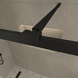 Aurlane Paroi de douche avec volet pivotant