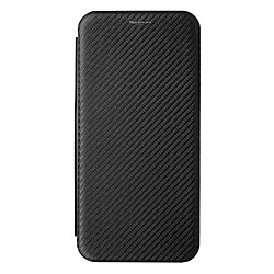 Coque en TPU + PU anti-scratch, texture en fibre de carbone avec béquille en anneau et porte-carte, noir pour votre OnePlus 10 Pro 5G