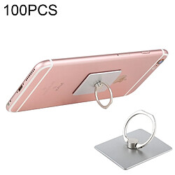 Wewoo 100 PCS Universal Support de téléphone portable Bague Stand pour iPad, iPhone, Galaxy, Huawei, Xiaomi, LG, HTC & autres téléphones intelligents Argent