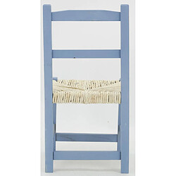 Aubry Gaspard Chaise enfant en bois bleu-gris.