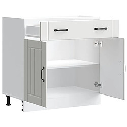 Avis VidaXL Armoire de cuisine - Lucca Blanc