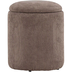 Avis Venture Home Pouf coffre en polyester Limpen velours marron.