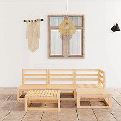 Maison Chic Salon de jardin 5 pcs - Table et chaises d'extérieur - Mobilier/Meubles de jardin Moderne Bois de pin massif -MN77873