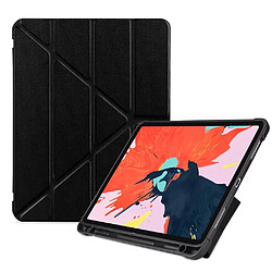 Wewoo Housse Étui Coque de protection TPU antichoc multi-rabattable pour iPad Pro 11 pouces 2018avec support et fente stylet noir