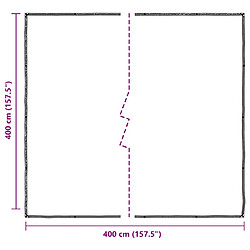 vidaXL Bâche transparente avec œillets 4x4 m polyéthylène pas cher