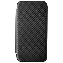 Coque en TPU + PU texture en fibre de carbone avec support et porte-carte noir pour votre Motorola Moto G71 5G