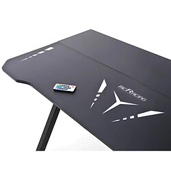 Avis Pegane Bureau d'ordinateur / table de jeu coloris noir en métal + LED - Longueur 120 x Hauteur 73 x Profondeur 60 cm