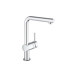 Grohe Mitigeur Evier Electronique Minta Touch - Bec En L Avec Douchette Extractible - Chrome