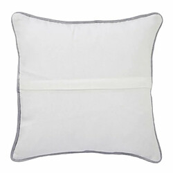 Paris Prix Coussin Déco Ourlet 45x45cm Blanc & Gris