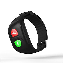 Universal Smartwatch Bracelet de sport pour hommes 2G Vieillissement Fréquence cardiaque Moniteur de pression artérielle Traceur GPS anti-perte Soins aux personnes âgées SOS Réveil | Smartwatch (noir)