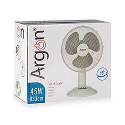 Ventilateur de table Ventilateur de Bureau Mobile 45w Puissant et refroidissement silencieux Blanc+Argon pas cher