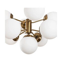 Acheter Vente-Unique Suspension en métal - 9 globes - H. 80 cm - Blanc et doré - MUDONI