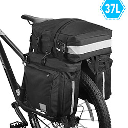 3-IN-1 Multi-fonctionnel Vélo Sacoche VTT Vélo De Route Arrière Siège Coffre Sac Vélo Vélo Cargo Carrier 37L 