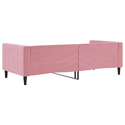 Acheter vidaXL Lit de repos sans matelas rose 90x200 cm velours