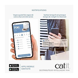 Acheter Cat-it CATIT - PIXI Distributeur de croquettes connecté pour chat - 1,2 kg (contrôlé par une application)