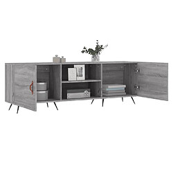 Avis vidaXL Meuble TV sonoma gris 150x30x50 cm bois d'ingénierie