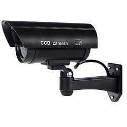 Caméra factice mannequin IR1100 P IR à LED pour usage interne et externe Noire