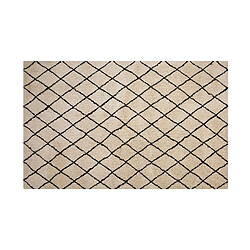 Acheter Beliani Tapis beige et noir 140 x 200 cm MIDYAT