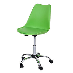 Mendler Chaise pivotante Malmö HWC-B15 ~ similicuir, vert