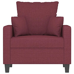 Avis Maison Chic Fauteuil relax,Chaise pour salon Rouge bordeaux 60 cm Tissu -MN79691