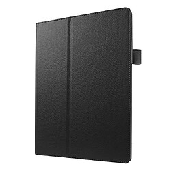 Acheter Etui en PU Smart texture Litchi avec support pour Lenovo Tab 2 A10-30 X30F - Noir