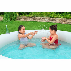 Avis Bestway Piscine Enfant 2 Arceaux Arc-en-ciel 206x206x51cm +6 Ans Jardin 54443