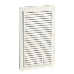 grille d'aération - spéciale façade - applique- rectangulaire - verticale - blanc - nicoll 1gapmv