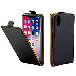 Wewoo Coque pour iPhone X TPU Business Style Vertical étui de protection en cuir Flip avec fente carte