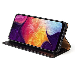 Wewoo Housse Coque Étui en cuir à rabat horizontal PU + TPU avec peau et porte-cartes pour Galaxy A50 noir pas cher