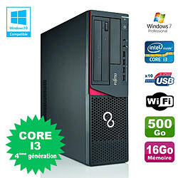 PC Fujitsu E720 E85+ SFF Core I3-4130 3.4GHz 16Go 500Go Graveur WIFI W7 - Occasion