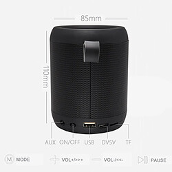 Acheter Universal Mini haut-parleur portable Bluetooth colonne de haut-parleur basse stéréo sans fil subwoofer mains libres téléphone mobile carte TF AUX USB lecteur MP3 téléphone mobile PC | haut-parleur portable (noir)