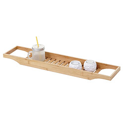 Mendler Planche pour baignoire HWC-B73, rack de dépose, support baignoire, bambou 5x67x15cm