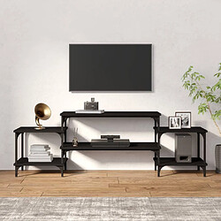 Avis Maison Chic Meuble TV scandinave - Banc TV pour salon noir 157x35x52 cm bois d'ingénierie -MN20349