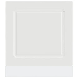 Avis vidaXL Panneau de lave-vaisselle Kalmar blanc 60x1,5x67 cm