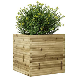 Avis vidaXL Jardinière 70x70x68,5 cm bois de pin imprégné