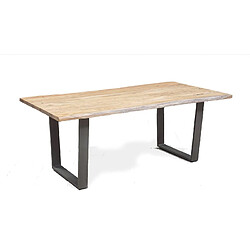 BOIS & CHIFFONS Table rectangulaire 160cm en acacia massif | Acacia Forest