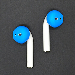 Avis Wewoo Anti poussière 2 PCS sans fil écouteurs en silicone oreillette Bluetooth Earpads pour Apple AirPods (bleu)