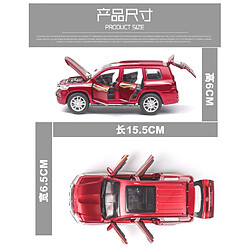 Avis Universal 2019 1: 32 2019 Nouvelle Voiture Jouet Toyota Land Cruiser Métal Jouet Alliage Voiture Jouet Moulé Sous Pression Modèle de Voiture Jouet pour Enfants |(Rouge)