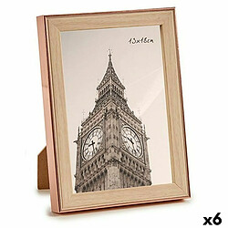 Gift Decor Cadre photo Marron Cuivre Plastique verre (15,6 x 2 x 20,7 cm) (6 Unités)