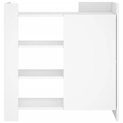 Avis vidaXL Buffet blanc 73,5x35x75 cm bois d’ingénierie