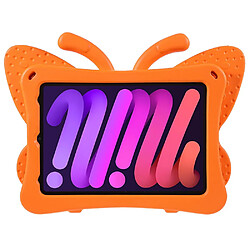 Coque en TPU motif papillon, eva avec béquille orange pour votre iPad mini (2021)