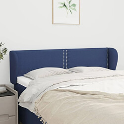 Maison Chic Tête de lit scandinave avec oreilles,meuble de chambre Bleu 147x23x78/88 cm Tissu -MN45682