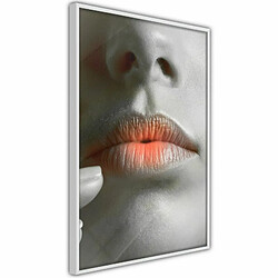 Paris Prix Affiche Murale Encadrée Ombre Lips 20 x 30 cm Blanc