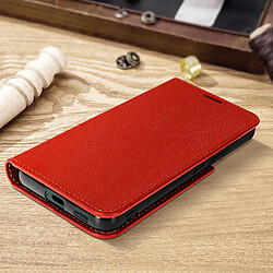 Avis Avizar Étui Galaxy S22 Plus Folio Cuir Véritable Porte cartes Support Vidéo - rouge