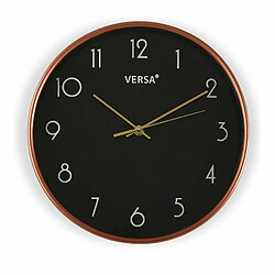 Acheter Versa Horloge Murale Gold Plastique (4 x 30 x 30 cm) - Noir