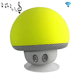 Wewoo Enceinte Bluetooth d'intérieur jaune Haut-parleur en forme de champignon, avec support d'aspiration