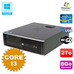 PC HP Compaq 6200 Pro SFF Core i3 3.1GHz 8Go Disque 2To DVD WIFI W7 Pro - Occasion