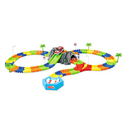 Avis 144pcs Circuit de Voiture Tracks Magiques Flexible Car Magic Neon avec Voiture de Circuit Race Car pour Enfants de 3 Ans